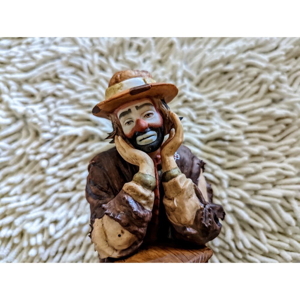 Emmett Kelly, Jr. Clown Collection "WHY ME" Flambro Limited. Edition -9 1/2" - Picture 7 of 14